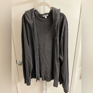 James Perse Gray hoodie Size 4